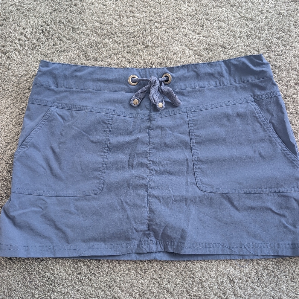 prAna Halle Shorts Womens Size 6 Blue Hiking Outdoor Drawstring Utility
